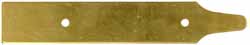 Hawken Toeplate, "beaver tail" finial, brass